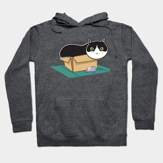 Box Kitty Hoodie by KimonoKat